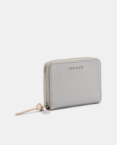  TED BAKER - Ví nữ khóa kéo zip Grey Harre 