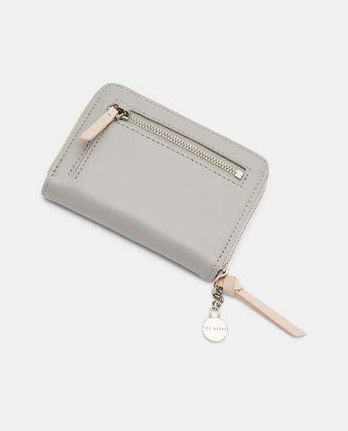 TED BAKER - Ví nữ khóa kéo zip Grey Harre 