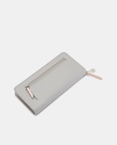  TED BAKER - Ví nữ khóa nam châm Grey Heloise 