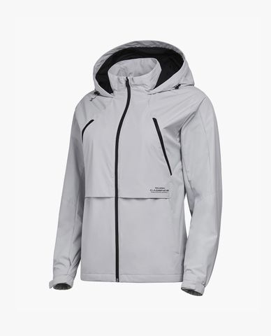  PRO SPECS - Áo khoác thể thao nữ cổ trụ phối mũ 2Layer Hooded Running 