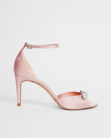  TED BAKER - Giày sandals cao gót hở mũi đính đá Gleamy 
