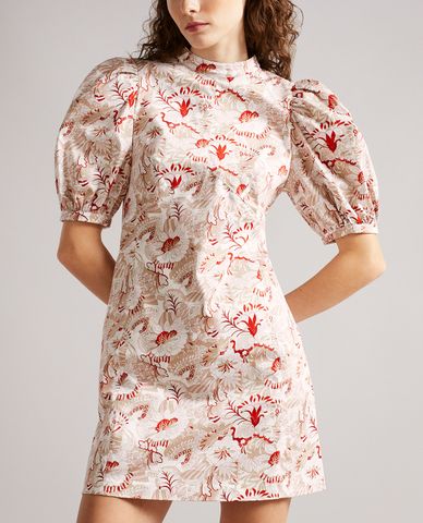  TED BAKER - Đầm mini cổ trụ tay phồng Naddia 