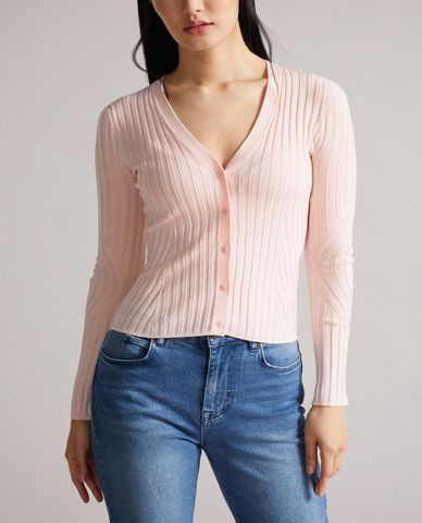  TED BAKER - Áo cardigan nữ tay dài phom ôm Ilanga 