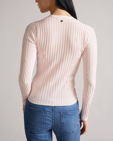  TED BAKER - Áo cardigan nữ tay dài phom ôm Ilanga 