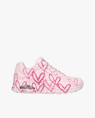  SKECHERS - Giày sneakers nữ cổ thấp Uno Spread The Love 