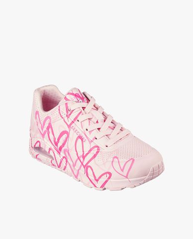  SKECHERS - Giày sneakers nữ cổ thấp Uno Spread The Love 