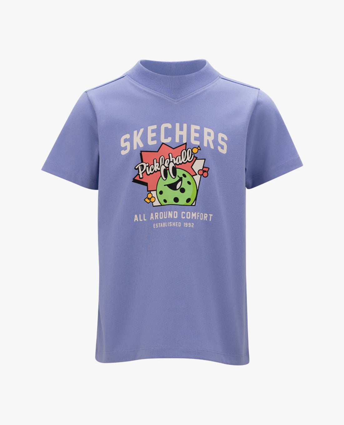 SKECHERS - Áo thun bé trai cổ tròn tay ngắn phối họa tiết