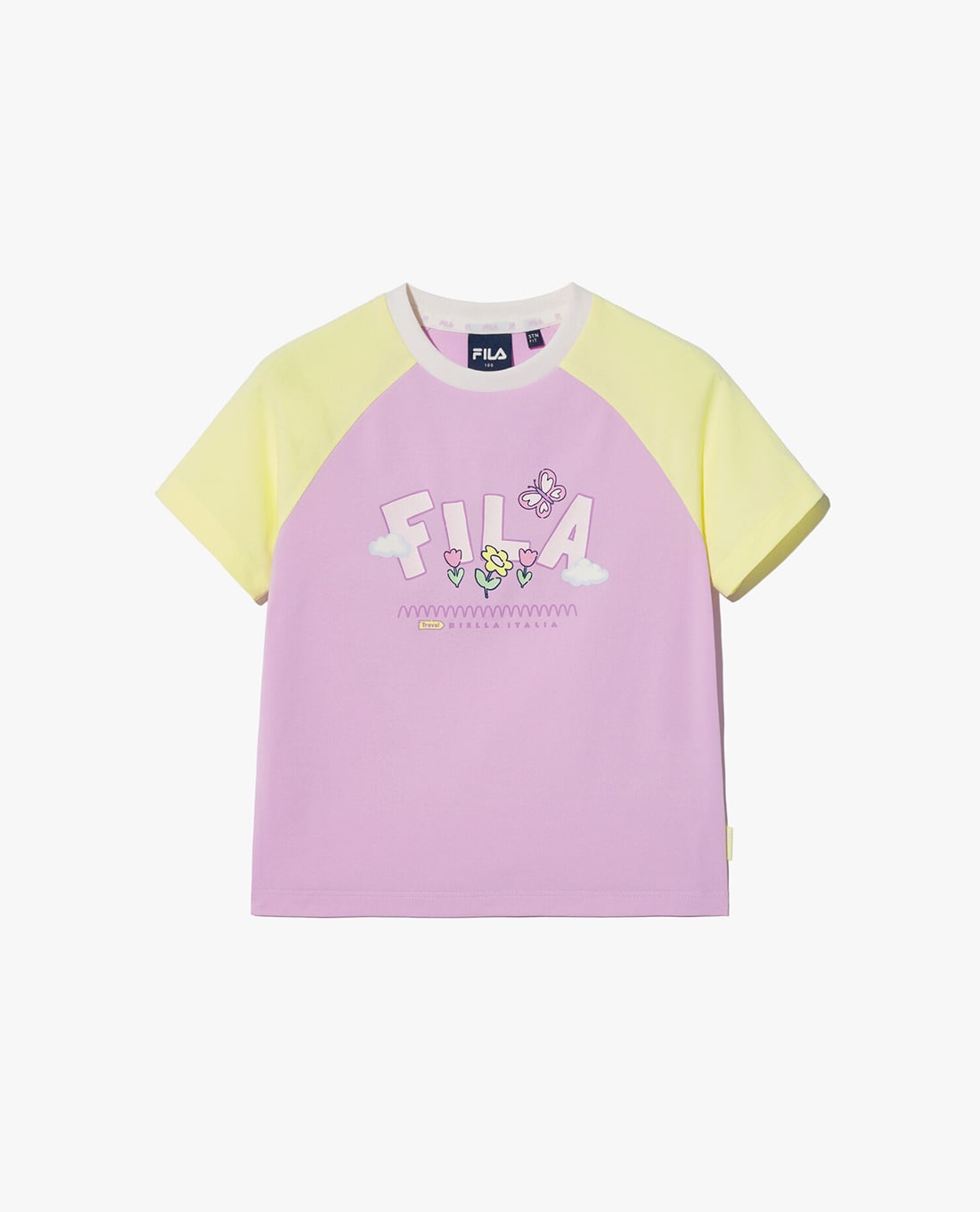 FILA - Áo thun trẻ em Travel Club Color Block