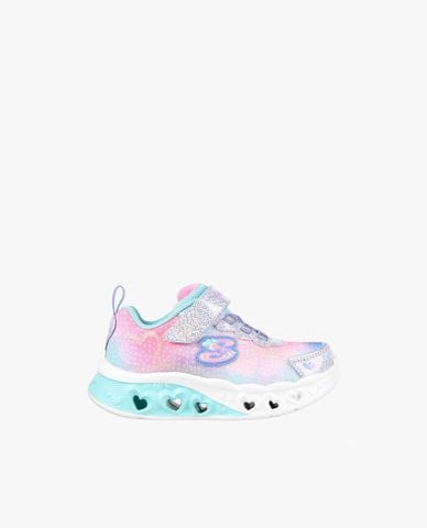  SKECHERS - Giày sneakers bé gái cổ thấp thắt dây Flutter Heart Lights Simply Love 