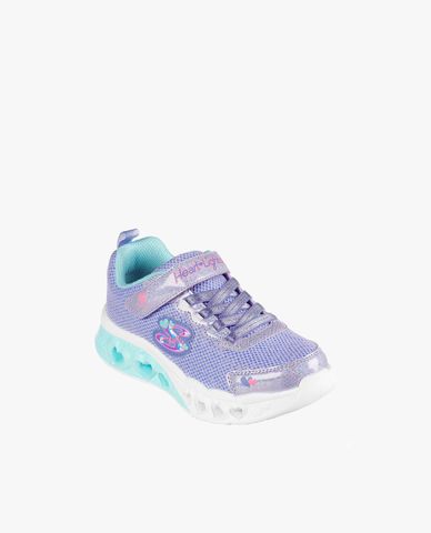  SKECHERS - Giày sneakers bé gái cổ thấp Flutter Heart Lights 