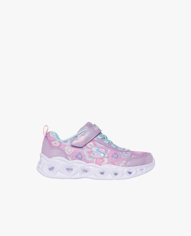  SKECHERS - Giày sneakers bé gái cổ thấp Heart Lights 