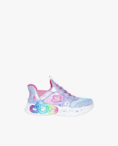  SKECHERS - Giày sneakers bé gái cổ thấp Infinite Heart Lights 