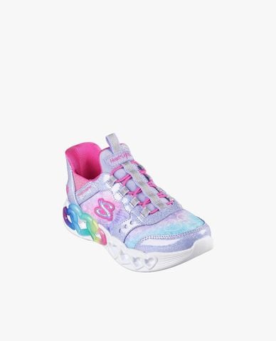  SKECHERS - Giày sneakers bé gái cổ thấp Infinite Heart Lights 