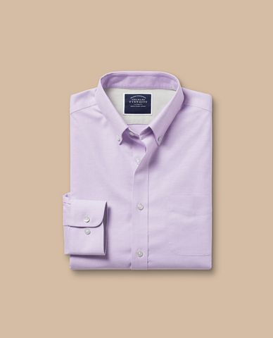  CHARLES TYRWHITT - Áo sơ mi nam cổ bẻ tay dài Stretch Oxford 