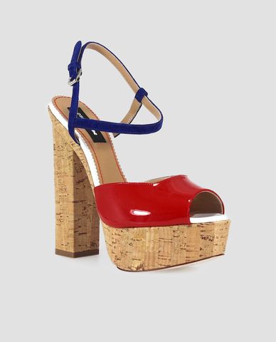  DSQUARED2 - Sandal cao gót hở mũi Ziggy 