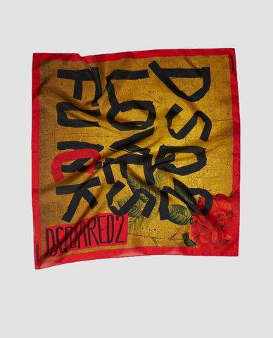  DSQUARED2 - Khăn tay nam Botanic Eden Silk & Woven Foulard 