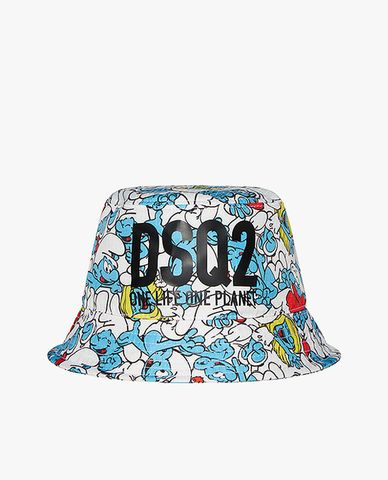  DSQUARED2 - Nón bucket unisex thời trang Smurfs 