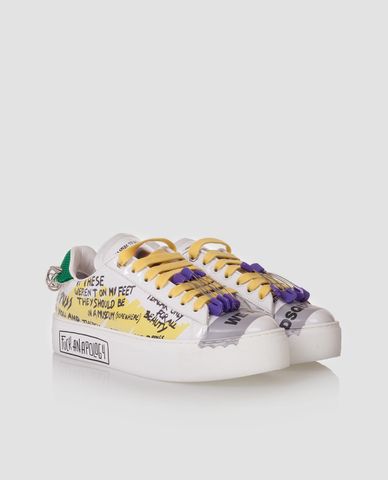  DSQUARED2 - Giày Sneaker nữ phối đinh tán 