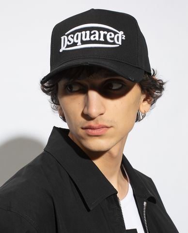  DSQUARED2 - Nón bóng chày nam phối logo thêu nổi trẻ trung 