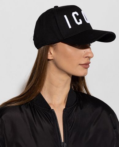  DSQUARED2 - Nón bóng chày nữ thêu nổi Be Icon 