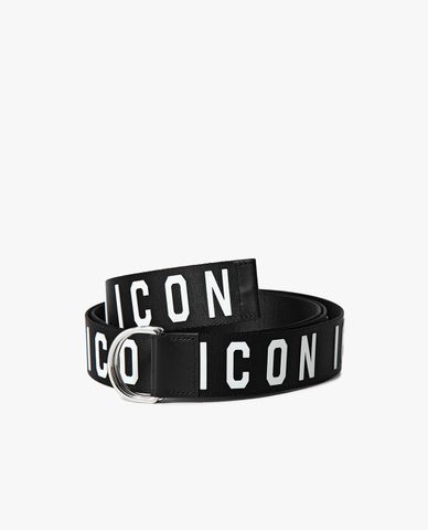  DSQUARED2 - Thắt lưng nam bản vừa phối logo Icon 