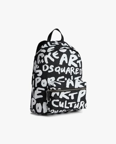  DSQUARED2 - Balo nam phom chữ nhật phối logo cỡ lớn D2 Pop 80s 