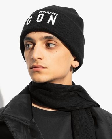  DSQUARED2 - Nón len nam phối logo hiện đại 