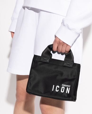  DSQUARED2 - Túi tote nữ phom vuông phối logo 