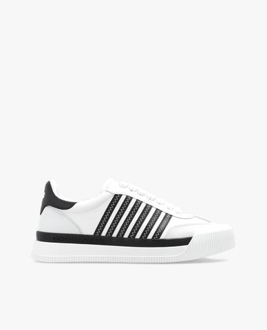  DSQUARED2 - Giày sneakers nam cổ thấp kẻ sọc dọc New Jersey 