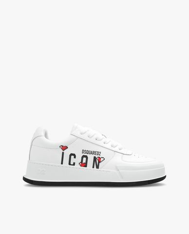  DSQUARED2 - Giày sneakers nữ cổ thấp thắt dây thời trang 