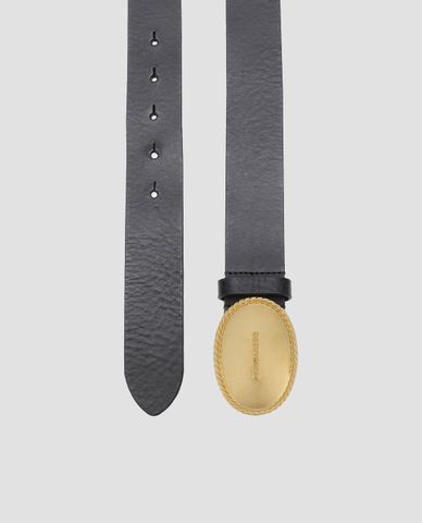  DSQUARED2 - Thắt lưng nam khóa nút chi tiết ánh vàng 