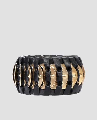  DSQUARED2 - Vòng tay nữ da phối kim loại 