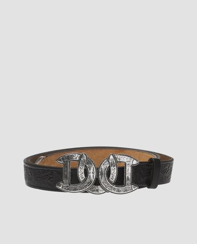  DSQUARED2 - Thắt lưng nam da Double D Buckle 