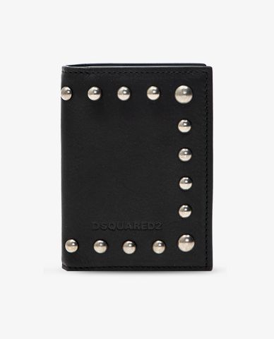  DSQUARED2 - Ví gập Small Studs Wallet In Black 