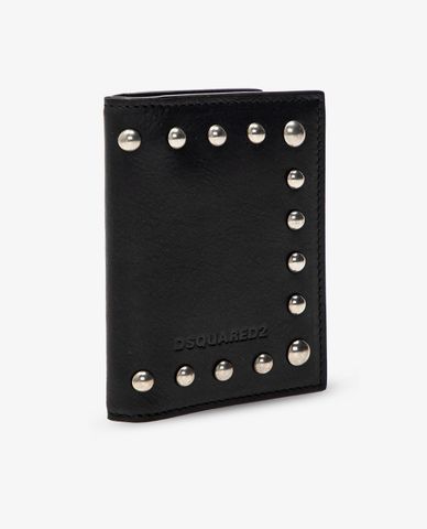  DSQUARED2 - Ví gập Small Studs Wallet In Black 