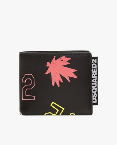  DSQUARED2 - Ví nam dáng ngắn gập đôi thời trang 