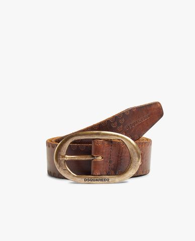  DSQUARED2 - Thắt lưng nam bản vừa phối khoá kim loại sang trọng 