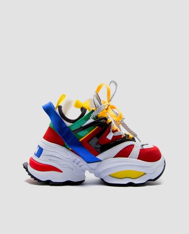  DSQUARED2 - Giày Sneaker nữ phối dây buộc Backyard Punk Giant 