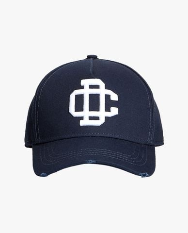  DSQUARED2 - Nón bóng chày thời trang Black Cotton 