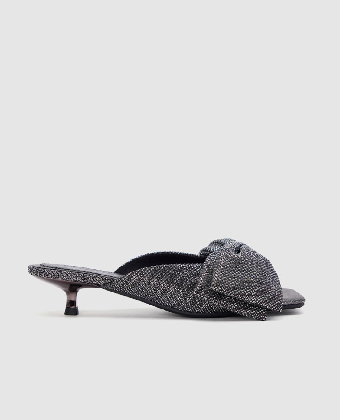 URBAN REVIVO - Giày mules cao gót nữ hở mũi Rhinestone Décor