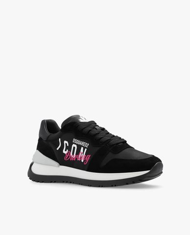 DSQUARED2 - Giày sneakers nữ cổ thấp đế vừa Icon Darling 