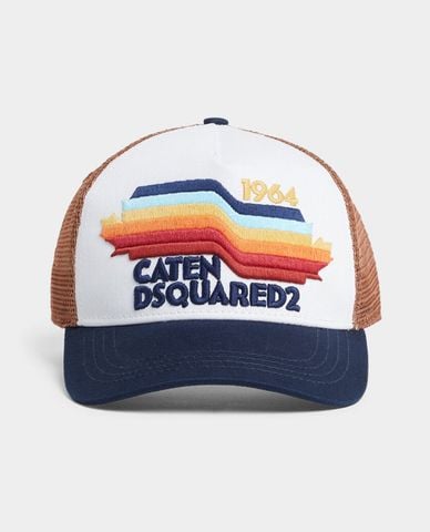  DSQUARED2 - Nón bóng chày nam in logo thời trang 