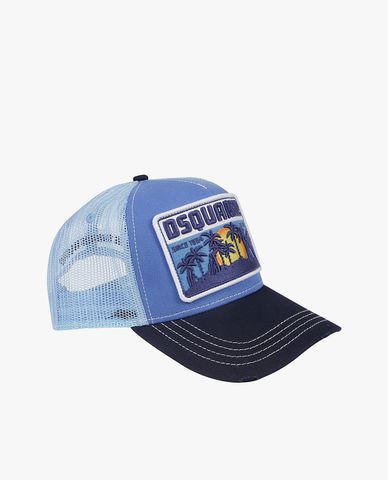  DSQUARED2 - Nón bóng chày nam phối lưới thời trang D2 Patch 