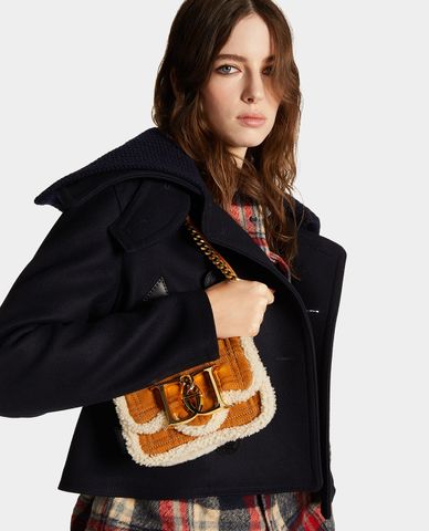  DSQUARED2 - Túi đeo chéo nữ phom chữ nhật Double D 