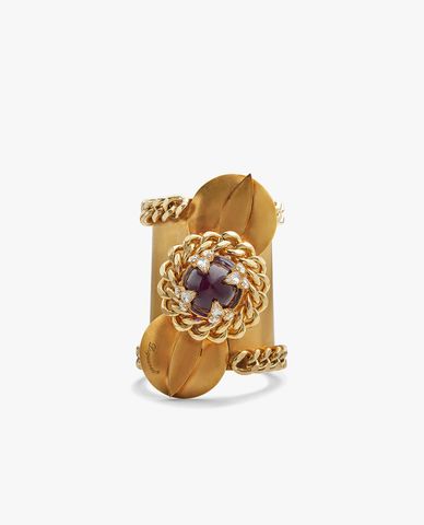  DSQUARED2 - Vòng đeo tay unisex phối xích đính đá Gemstone 