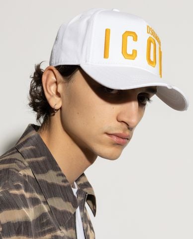  DSQUARED2 - Nón bóng chày unisex thêu nổi Icon 