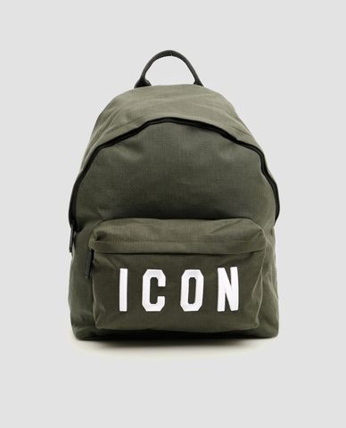  DSQUARED2 - Balo nam dáng vuông thêu chữ ICON 