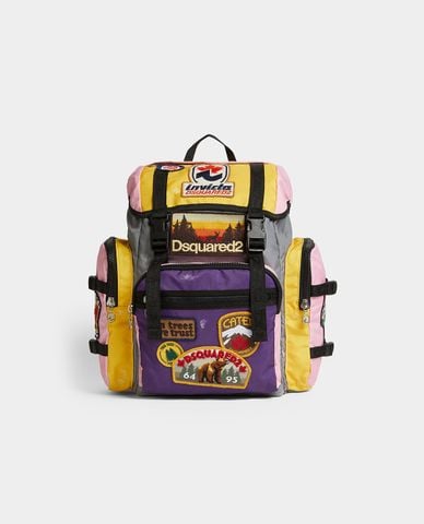  DSQUARED2 - Balo nam phom chữ nhật họa tiết độc đáo 