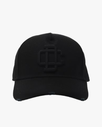  DSQUARED2 - Nón bóng chày thời trang Black Cotton 