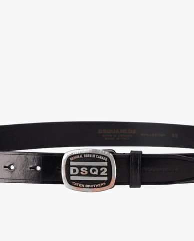  DSQUARED2 - Thắt lưng nam bản vừa phối logo dạng tròn độc đáo 